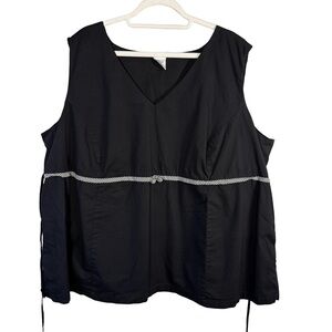 Motherhood Black Maternity Tank Top Size 3X Casual Lightweight Summer Flowy